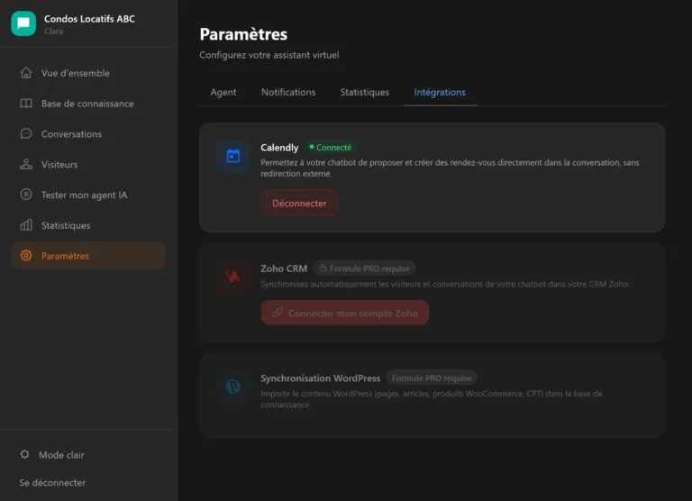 Calendly Settings